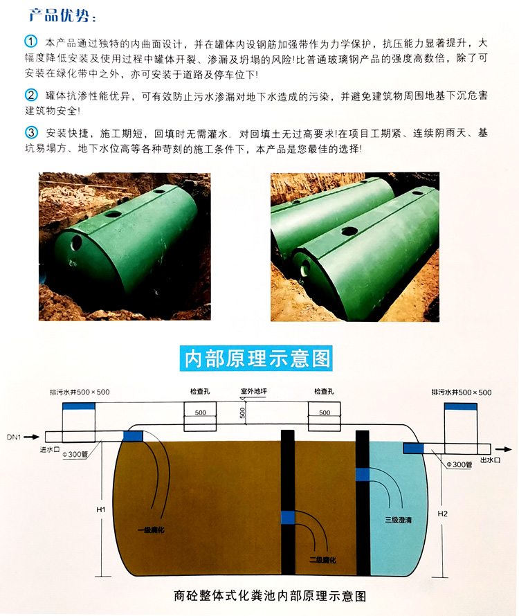 玉溪玻璃钢化粪池
